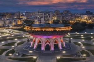 Апартаменты Евродвушка с видом на Кремль, Казань
