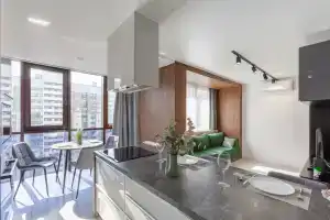 Апартаменты RentPlaza бизнес класса на высоком этаже, Самара