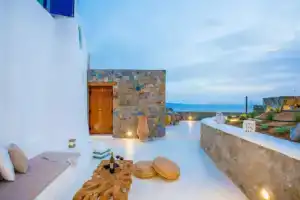 Апартаменты Gorgeous Studio In Cycladic Architecture Overlooking The Aegean, Турлос