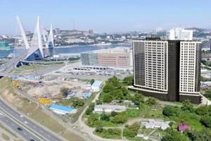 Квартира Уютная студия с видом на залив Золотой Рог, Владивосток