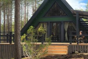Частный дом Уединенный A-Frame в сосновом лесу