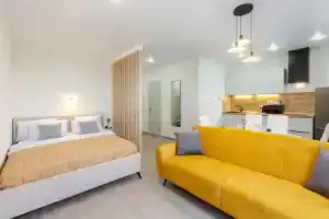 Апартаменты RentPlaza в ЖК Логика Люкс с видом на город, Самара
