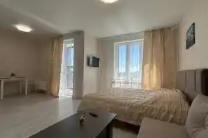 Квартира Уютная студия с красивым видом с балкона, Уфа