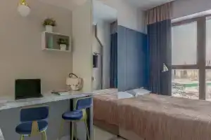 Стильные апартаменты 8061 у метро Селигерская, Москва