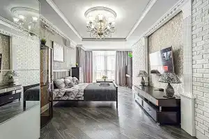 Квартира Евро 2 на 21 Этаже с Видом на Реку и Горы от Про Апарт, Краснодар