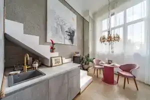 Квартира Двухуровневая Студия Smart Host на Шелепихинской набережной, Москва