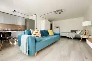 Апартаменты Уютная Студия с новым ремонтом на 1905 года, Москва