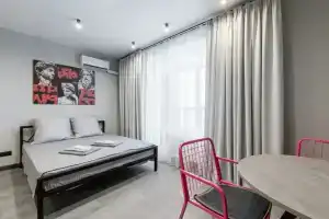 Квартира Уютная квартира студия 32 м 2 кровати, Казань
