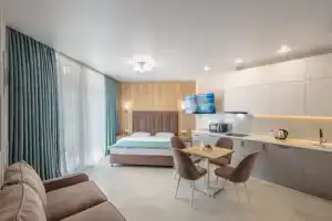 Квартира Студия от УК Family Pride Apartments 1 этаж кв.6, Мисхор