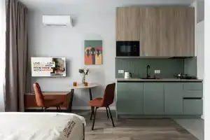 Апартаменты Студия KeyGo 1058 кофе в кружке и Wi-Fi на максимуме