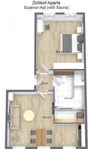 Zollikof Aparts - Sauna & Studio - 14