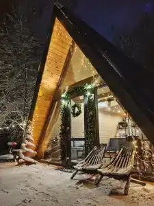 Глэмпинг A-frame на холме - 0