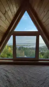 Шале A-Frame с Панорамным Видом на Волгу - 12
