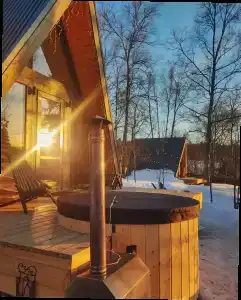 Глэмпинг A-frame на холме - 6