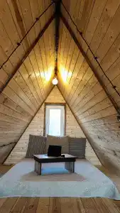 Шале A-Frame с Панорамным Видом на Волгу - 18
