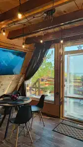 Шале A-Frame с Панорамным Видом на Волгу - 24