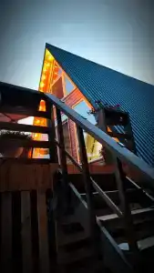 Шале A-Frame с Панорамным Видом на Волгу - 34