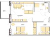 Апартаменты с 2 комнатами с видом на реку
