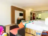 Трёхместный номер Deluxe с видом на сад
