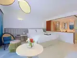 Двухместный номер с балконом или террасой Luxury с видом на море и на сад