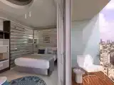Двухместный номер Port Deluxe с балконом и с видом на город