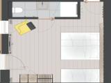 Трёхместный номер Стандарт с балконом и с видом на горы