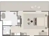 Двухместный номер Стандарт с балконом