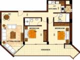 Двухместные апартаменты Deluxe c 1 комнатой с видом на город