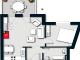 Четырёхместный номер Комфорт Дуплекс с 2 комнатами