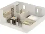 Бунгало c 1 комнатой