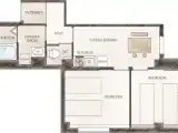 Апартаменты с 2 комнатами с балконом