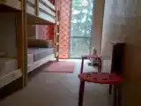 Кровать в общем номере (женский номер) с красивым видом из окна