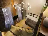 Люкс Design с балконом и с видом на город