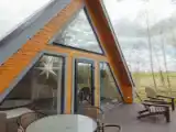 Двухместный коттедж Aframe Boho 13а с видом на сад