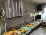 Кровать в общем номере (женский номер) с видом на внутренний двор