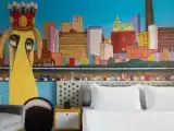 Двухместный номер Brooklyn-Themed Mural