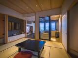 Japanese-Style Room (Futon Beds) with Hot Spring Panoramic Bath East Wing Superior with Living Room