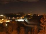 nächtlicher Blick auf den Rheinfall und Schloß Laufen nächtlicher Blick auf den Rheinfall und Schloß Laufen
