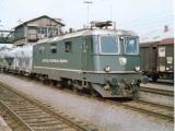 Bahnhof Konstanz Re 4/4 II der MThB(1986, im Hintergrund das leider abgetragene badische Reiterstellwerk(heute Wutachtalbahn) Bahnhof Konstanz Re 4/4 II der MThB(1986, im Hintergrund das leider abgetragene badische Reiterstellwerk(heute Wutachtalbahn)