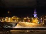 Oulu church in the night Oulu church in the night
