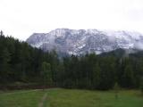Wetterstein von Schloss Elmau aus gesehen Wetterstein von Schloss Elmau aus gesehen