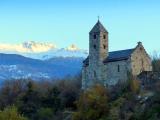 Suisse, la Chapelle du château de Valère date de 1294 à Sion.