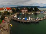 GER Lindau (Insel) Seehafen [Bodensee] from Mangturm (Alter Leuchtturm) Panorama by KWOT