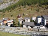 Saas-Grund - Vue du village depuis la route de Saas Fee Saas-Grund - Vue du village depuis la route de Saas Fee