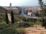 From the descent from the Castille - a view along Avenue Alfonso el Sabio towards the Mercado Central