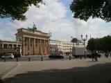 Brandenburger Tor, USA-Botschaft und Ebertstrasse, Berlin-Tiergarten. Brandenburger Tor, USA-Botschaft und Ebertstrasse, Berlin-Tiergarten.
