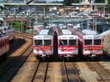 Kobe Electric Railway Suzurandai Railyard 神戸電鉄 鈴蘭台車両基地 "ウルトラマン電車" 3000系 Kobe Electric Railway Suzurandai Railyard 神戸電鉄 鈴蘭台車両基地 "ウルトラマン電車" 3000系