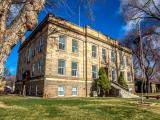 Viewing east-south-easterly at the Elmore County Courthouse. 150 S. 4th St., Mountain Home, Idaho