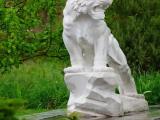 Sculpture of the white lion Sculpture of the white lion