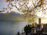 Abendsonne ueber Montreux